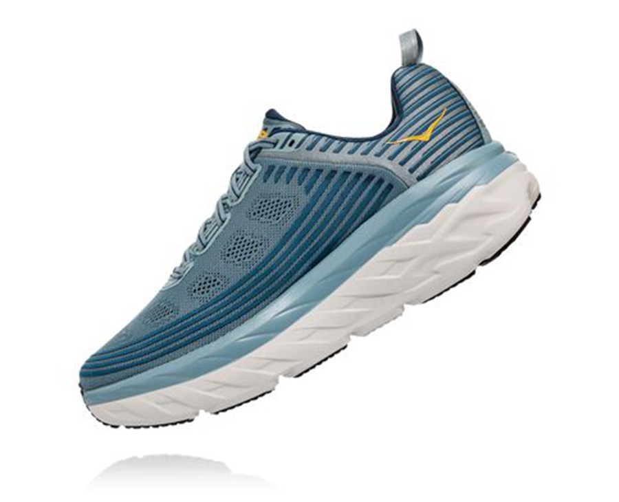 Hoka One One Hardloopschoenen Heren - Bondi 6 - Blauw - IO6870194